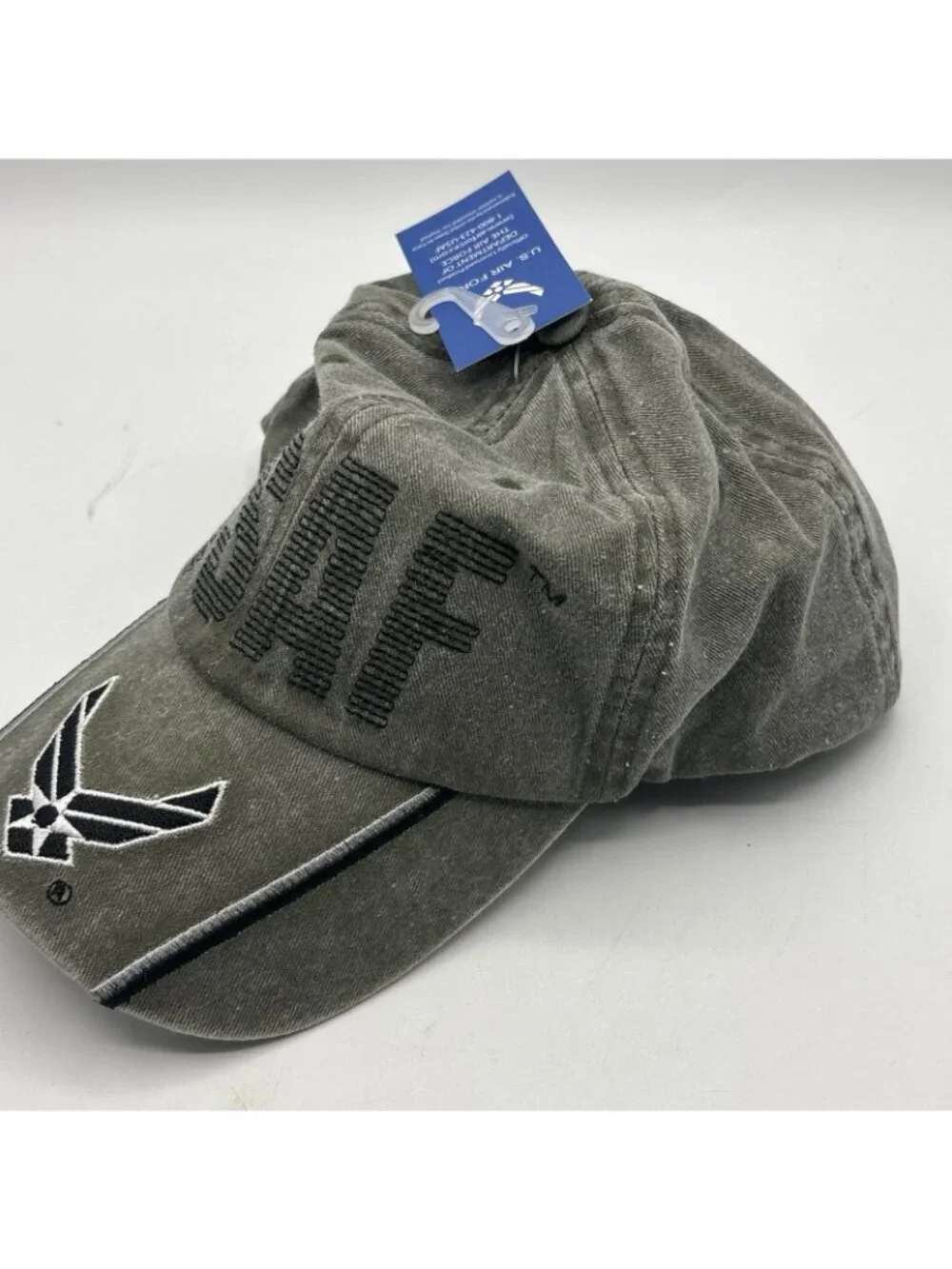US Air Force Hat Cap Military Logo Adjustable Strapback Green NWT